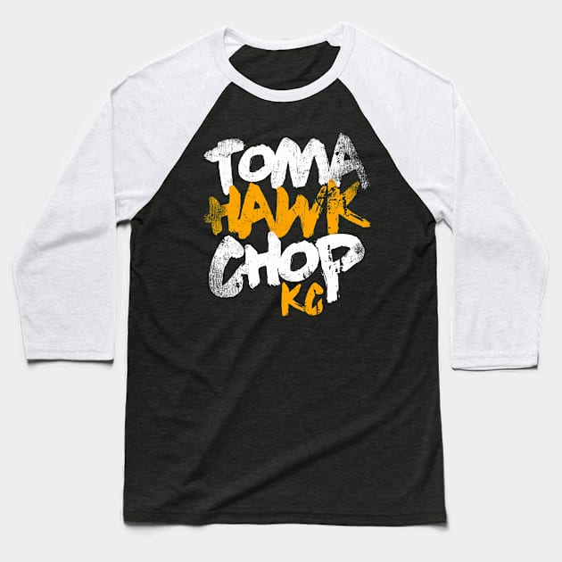 chop Baseball T-Shirt by fansascityshop